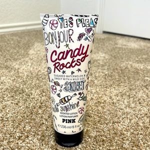 PINK candy rocks full size body lotion 8 oz